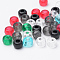 Transparent Plastic Beads, Column, Mixed Color, 9x6mm, Hole: 3.5mm, about 1780pcs/500g