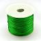 Nylon Satin Rattail Cords, Beading Threads for Bracelet Jewelry Making Chinese Knot Macrame Craft, Green, 1.5mm, about 49.21 yards(45m)/roll