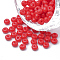 FGB 6/0 Baking Paint Glass Seed Beads, Round, Red, 4~4.5x3mm, Hole: 1~1.2mm, about 4500pcs/bag, about 450g/bag