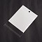 Rectangle Cellophane Bags, White, 16~16.6x10.5cm, Unilateral Thickness: 0.05mm, Inner Measure: 10.5x10.5cm, Hole: 6mm
