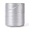 Double Face Satin Ribbon, Polyester Ribbon, Light Grey, 1/8 inch(3mm) wide, about 880yards/roll(804.672m/roll)