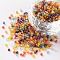 Round Glass Seed Beads, Transparent Colours Rainbow, Round, Mixed Color, 12/0, 2mm, Hole: 1mm, about 30000pcs/pound