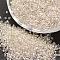 8/0 Round Glass Seed Beads, Grade A, Silver Lined Square Hole, Transparent Colours Rainbow, Antique White, 2.8~3.2mm, Hole: 1.0mm, about 15000pcs/pound