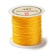 9-Ply Round Nylon Twisted Cord, with Spool, Gold, 0.6mm, about 41.56 Yards(38m)/Roll