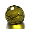 Imitation Austrian Crystal Beads, Grade AAA, Faceted, Teardrop, Olive, 10mm, Hole: 0.9~1mm