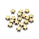 真鍮ビーズ  スター  生（メッキなし）  4.5x5x2.5mm  穴：1.2mm&nbsp;KK-L184-61C-1
