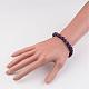 Natural Amethyst Beads Stretch Bracelets&nbsp;BJEW-JB02445-04-3
