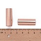 真鍮製チューブビーズ  ローズゴールド  30mm  穴：10mm&nbsp;KK-E774-81RG-4