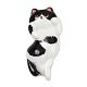キュートな樹脂カボション  猫  ブラック  30x15.5x6.5mm&nbsp;CRES-D302-01B-1