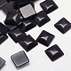 キャッツアイカボション  正方形  ブラック  10x10x2.5mm&nbsp;CE-J006-10x10mm-33-1