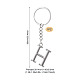Alloy Keychains&nbsp;KEYC-TADJ0001-11H-3