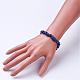 Natural Lapis Lazuli Beaded Stretch Bracelets&nbsp;BJEW-JB02683-03-3