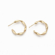 Semicircular Brass Stud Earrings&nbsp;X-KK-Q762-016G-NF-1
