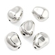 CCBプラスチックビーズ  オーバル  プラチナ  15x12x10mm  穴：2mm  420個/ 500g&nbsp;CCB-S164-03P-1