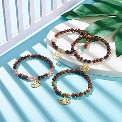 Lotus Charm Bracelet&nbsp;BJEW-JB07134