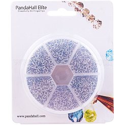 304ステンレススチールオープン丸カン  ラウンド  ステンレス鋼色  4x1mm  18ゲージ  内径約2mm  約410個 /コンパートメント&nbsp;STAS-PH0004-01-4mm