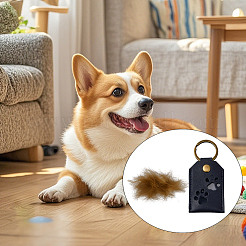 1Pc PU Leather Bag Keychins&nbsp;KEYC-CL0001-39B