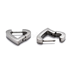 Tarnish Resistant 304 Stainless Steel Huggie Hoop Earrings&nbsp;STAS-J033-16P