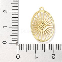 Rack Plating Brass Micro Pave Cubic Zirconia Pendants&nbsp;KK-L224-043G