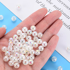 Transparent Crackle Acrylic Beads&nbsp;MACR-S373-66-L06