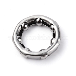 スチールバイクヘッドセットベアリング  自転車アクセサリー  リング  ステンレス鋼色  37.5x9mm  穴：25mm&nbsp;FIND-WH0077-06