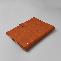 PUレザーバインダーノートカバー  長方形  チョコレート  233x170x27mm&nbsp;OFST-WH0004-082
