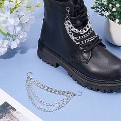 2Pcs Aluminium Boot Strap Chains&nbsp;HJEW-SP0001-41P