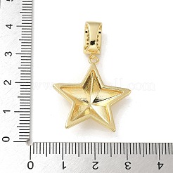 Brass Micro Pave Cubic Zirconia Pendants&nbsp;LS-KK-U046-13G