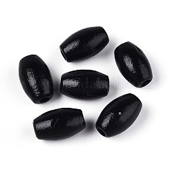 スプレー塗装されたシマウッドビーズ  ライス  ミックスカラー  9.5~10x6~6.5mm  穴：1.8~2mm&nbsp;WOOD-T032-29B