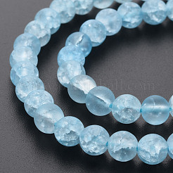 Crackle Glass Beads Strands&nbsp;GLAA-S192-D-007C