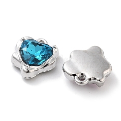 Rack Plating Alloy Rhinestone Charms&nbsp;PALLOY-F311-23P