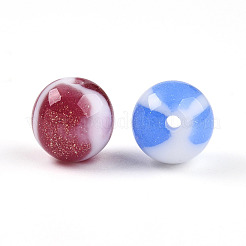 Two Tone Opaque Resin Beads&nbsp;X1-RESI-N042-12mm-16
