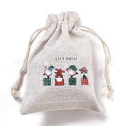 Christmas Cotton Cloth Storage Pouches&nbsp;ABAG-M004-02O