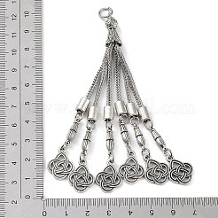 Tibetan Style Alloy Curb Chain Tassel Big Pendants&nbsp;FIND-K013-01AS-07