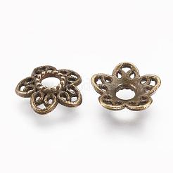 Tibetan Style Alloy Bead Caps&nbsp;MLF10597Y-NF