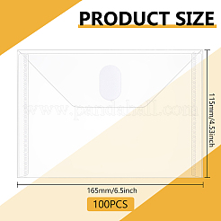 100Pcs PP Plastic File Pockets&nbsp;AJEW-WA0003-24