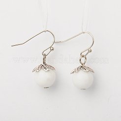 天然および合成のアクセサリー用ジュエリーセット  ブレスレット＆ピアス  真鍮のスペーサービーズと真鍮のフック  2インチ（5.2cm）  27mm&nbsp;SJEW-JS00696