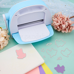 1pc炭素鋼カッティングダイステンシル  1枚のPVCプラスチックスタンプ付き  DIYスクラップブッキング用  フォトアルバム  装飾的なエンボス加工  キツネの模様  切手：16x11x0.3センチメートル  ステンシル：9.4x14.6x0.08cm&nbsp;DIY-GL0003-80