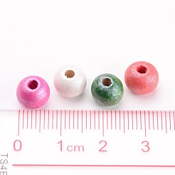 Round Natural Wood Beads&nbsp;X-WOOD-Q017-8mm-M-WH
