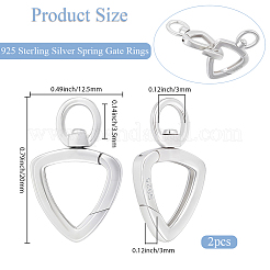 2Pcs Sterling Silver Swivel Clasps&nbsp;FIND-BBC0004-62