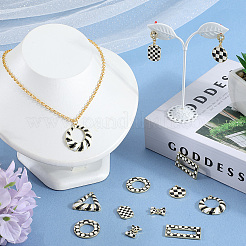 14Pcs 7 Styles Alloy Enamel Pendants&nbsp;FIND-SC0015-77