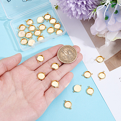 30Pcs Brass Connector Cabochon Settings&nbsp;KK-BBC0025-22