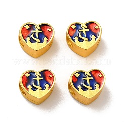 Rack Plating Alloy Enamel European Beads&nbsp;PALLOY-E006-17MG-01
