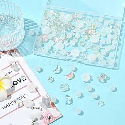 122Pcs 8 Styles Electroplate Transparent Glass Beads Sets&nbsp;EGLA-FS0001-51