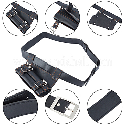 PU Leather with Alloy Waist Fencing Sheath&nbsp;AJEW-WH0419-05B