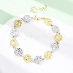 Brass Link Chain Bracelets for Women&nbsp;BJEW-G762-03GP-01