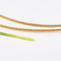 ポリエステル糸  カスタム織りジュエリー作りのために  カラフル  0.7mm  約310m /ロール&nbsp;NWIR-K023-0.7mm-04