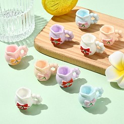 桜柄の樹脂製花瓶 30色 5個  ドールハウス用家具  ホームオフィスの卓上ディスプレイの装飾用  ミックスカラー  23x32.5x22mm  6個/カラー&nbsp;AJEW-CJ0001-77