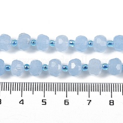 Natural Dyed White Jade Beads Strands&nbsp;G-H057-A22-10