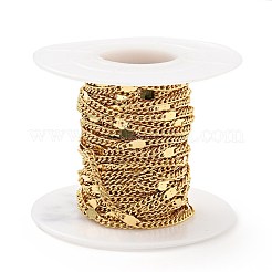 Rack Plating Brass Curb Chains&nbsp;KK-E015-04G